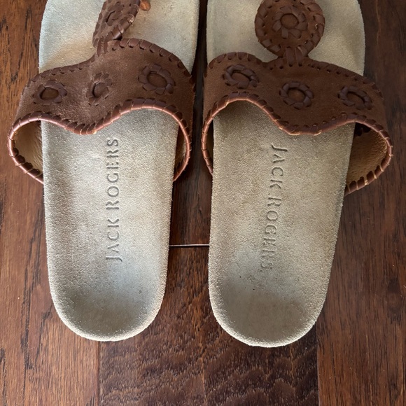 Jack Rogers Brown Leather Comfort Jacks Sandal – Size 6 - Picture 5 of 8